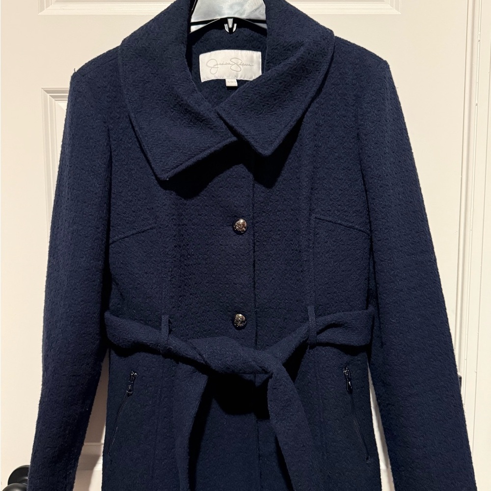 Jessica Simpson Dark Blue Trench Coat